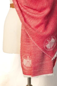 add brand logo to custom scarves - unique corporate gift idea