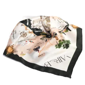 custom silk scarf with logo - unique corporate gift idea for clients and employees