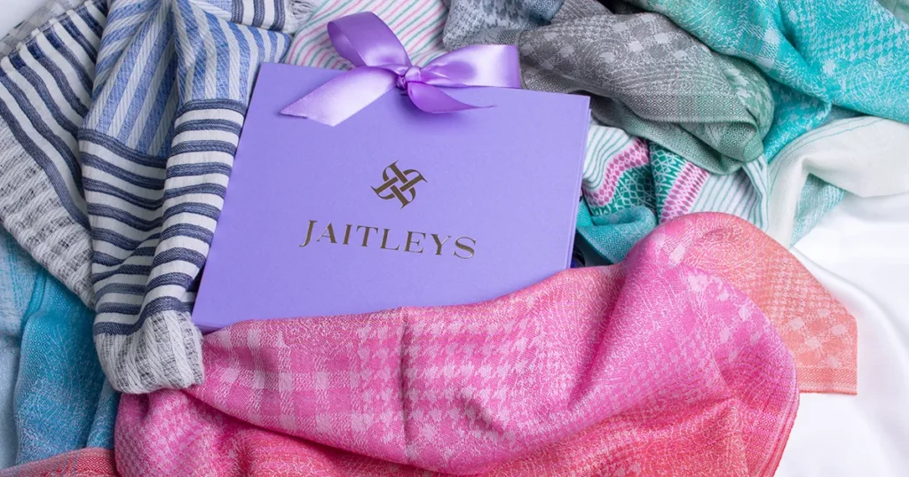 buy silk scarves pashmina wool shawls from India - Jaitleys best scarf brand in India