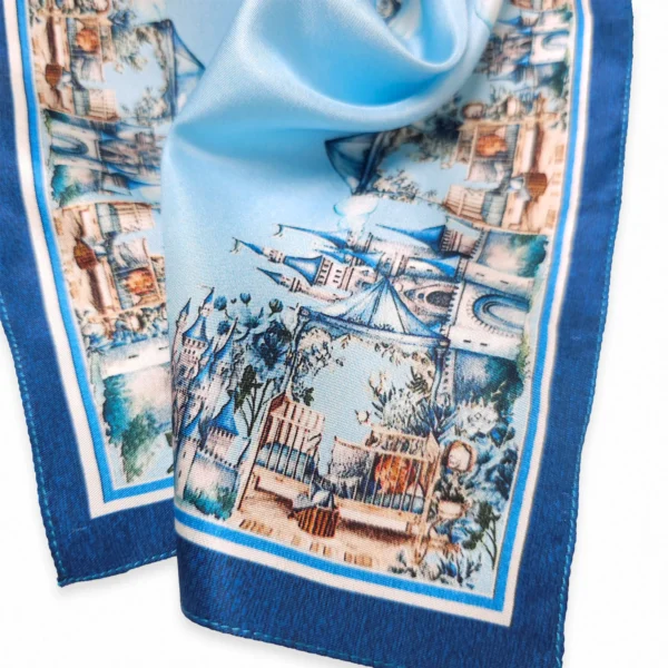 aesthetic silk twill square pocket square for men